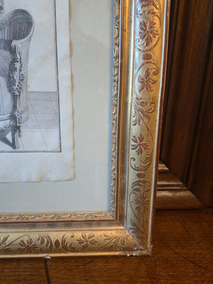 Pair Of Engraved Plates After Jean-charles Delafosse - Angel Bed And Italian Bed,-photo-4