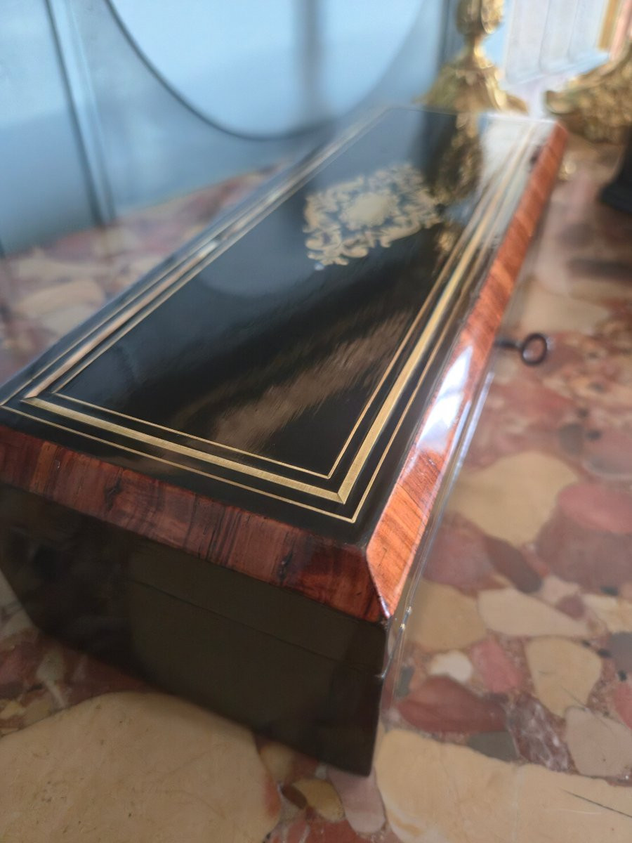 Coffret boîte à gants d’époque Napoléon III.   -photo-1