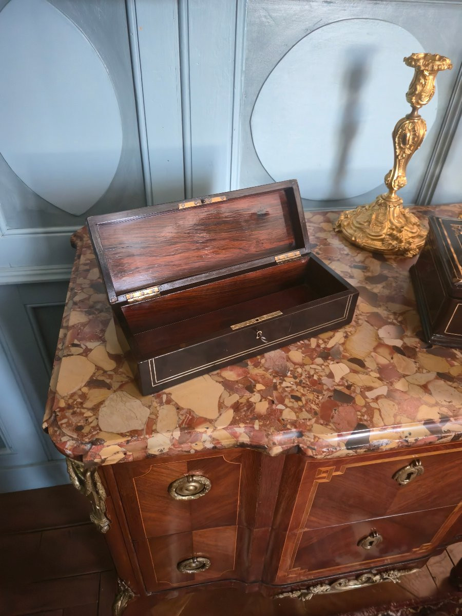 Coffret boîte à gants d’époque Napoléon III.   -photo-4