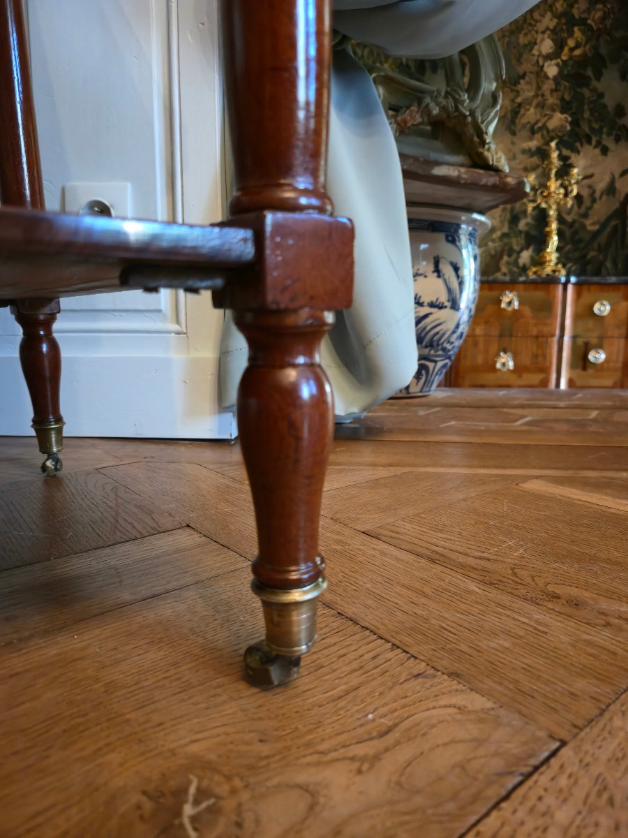 A Chiffonier Table Made Of Solid Mahogany And Mahogany Veneer, Dating From The Directoire Period.-photo-4