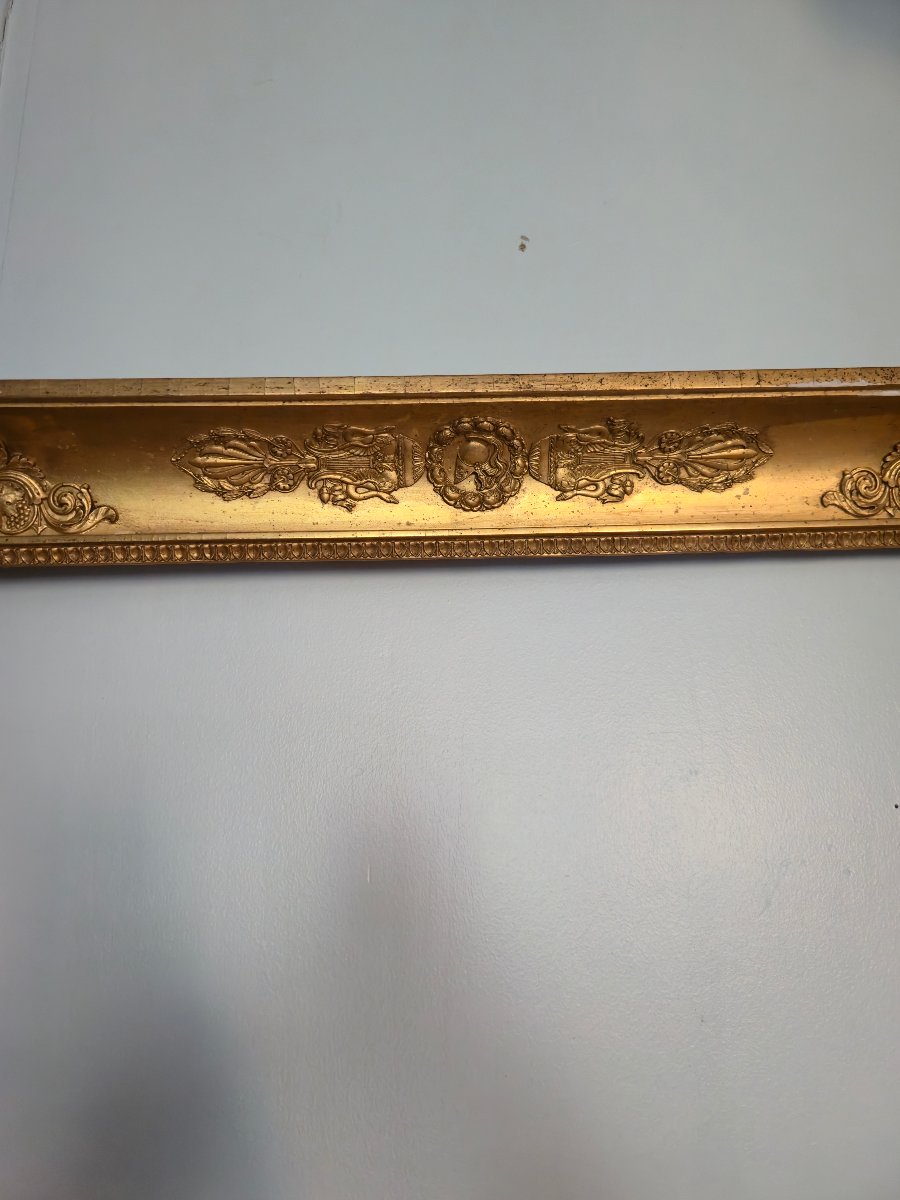 Cadre d'époque Consulat à riche décor néoclassique dans le goût de Percier et Fontaine.   -photo-1
