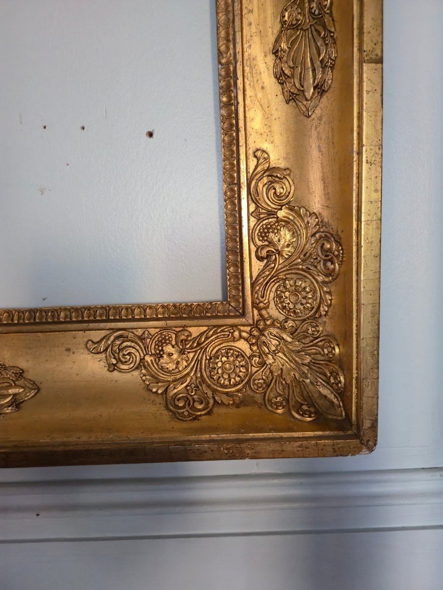 Cadre d'époque Consulat à riche décor néoclassique dans le goût de Percier et Fontaine.   -photo-2