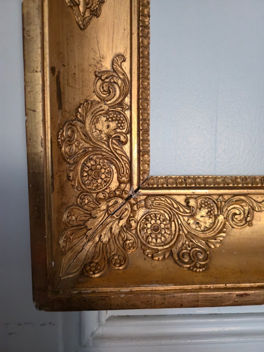 Cadre d'époque Consulat à riche décor néoclassique dans le goût de Percier et Fontaine.   -photo-6