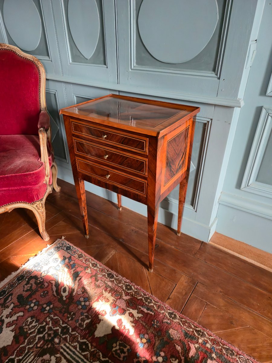 Chiffonnière de style Louis XVI. Est de la France, début  XIXe.-photo-2