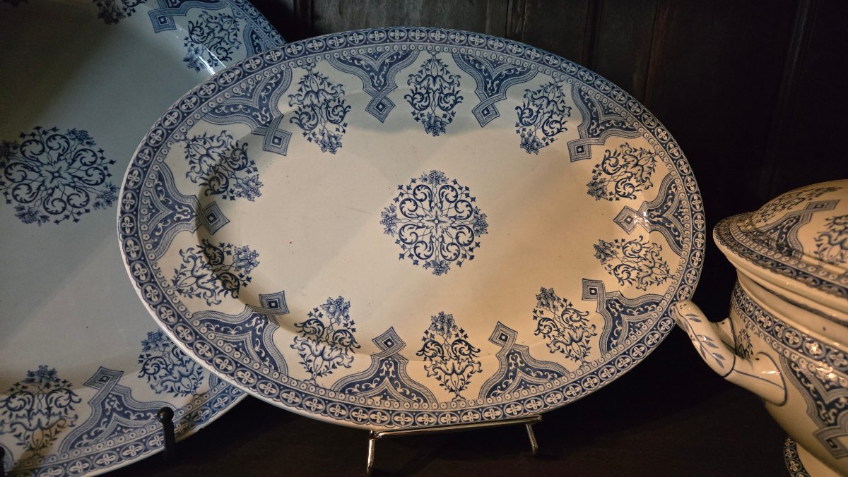 Service de table en faïence de Gien, modèle « Rouen »-photo-2