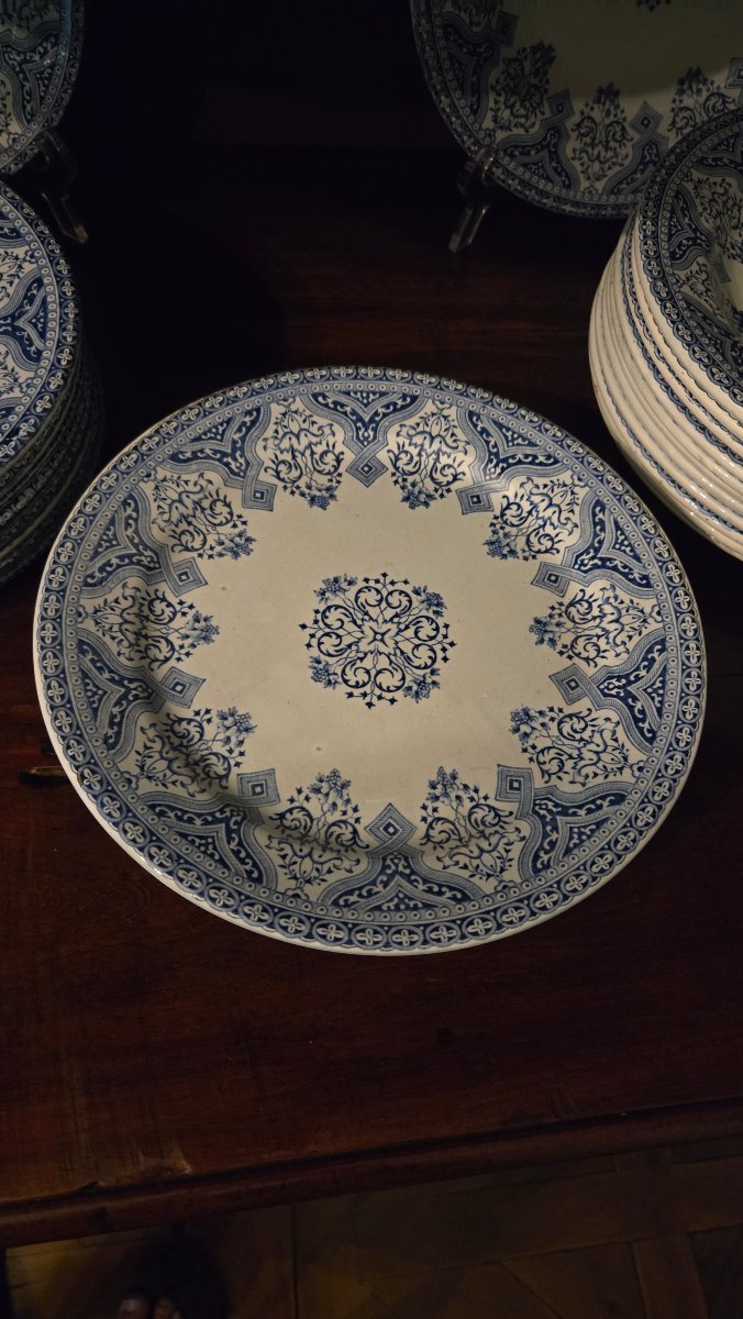 Service de table en faïence de Gien, modèle « Rouen »-photo-5