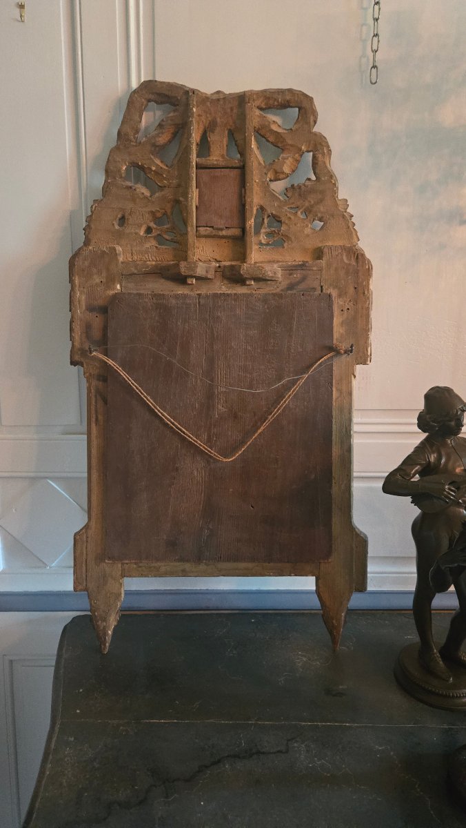 Mirror With Louis XVI-style Glazing Beads, Made In Provence.  -photo-7