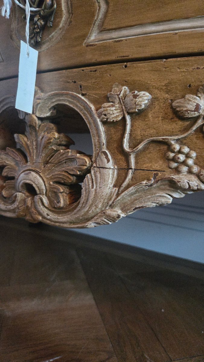 A Painted Provençal Chest Of Drawers From The Louis XV Period.  -photo-3