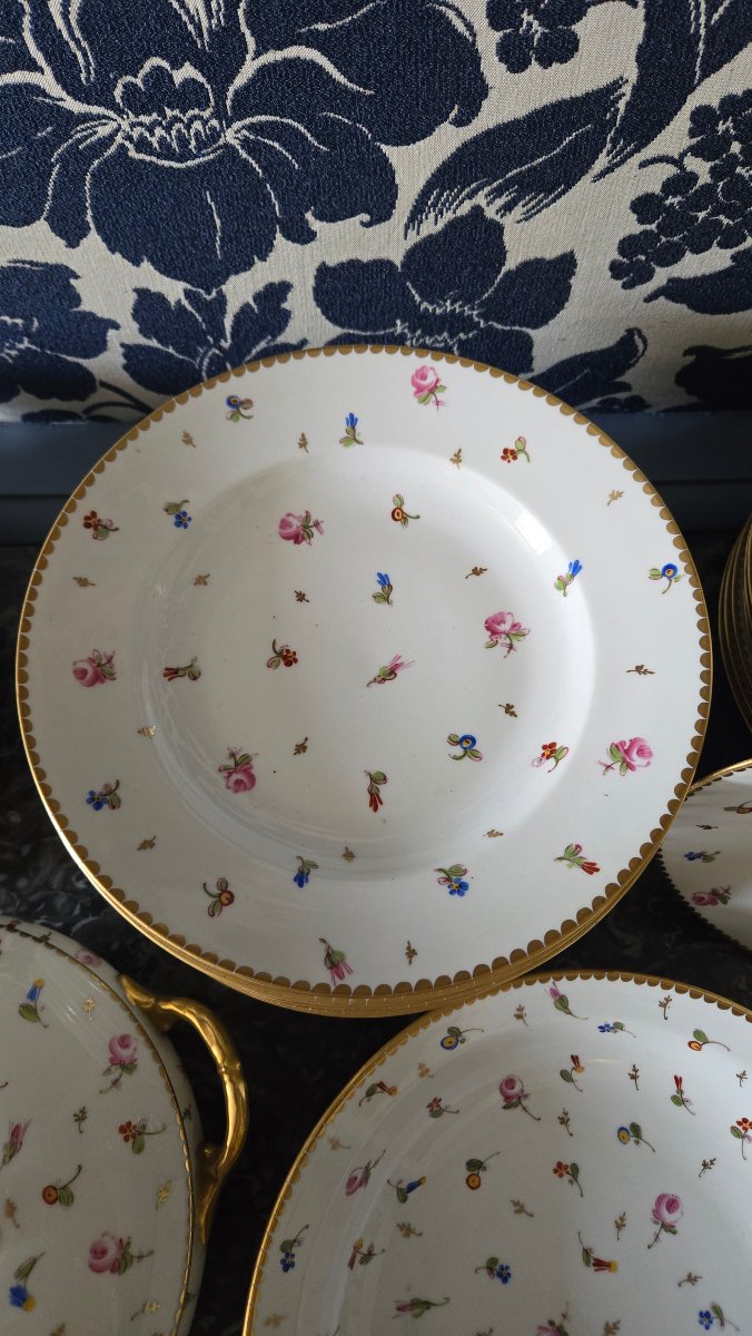 Service de table en porcelaine, décor « Vieux Nyon », premier tiers du XXᵉ siècle-photo-4