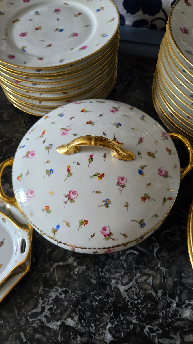 Service de table en porcelaine, décor « Vieux Nyon », premier tiers du XXᵉ siècle-photo-8