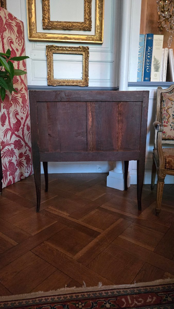 Petite commode Transition Louis XV - Louis XVI, époque XVIIIᵉ siècle.  -photo-7