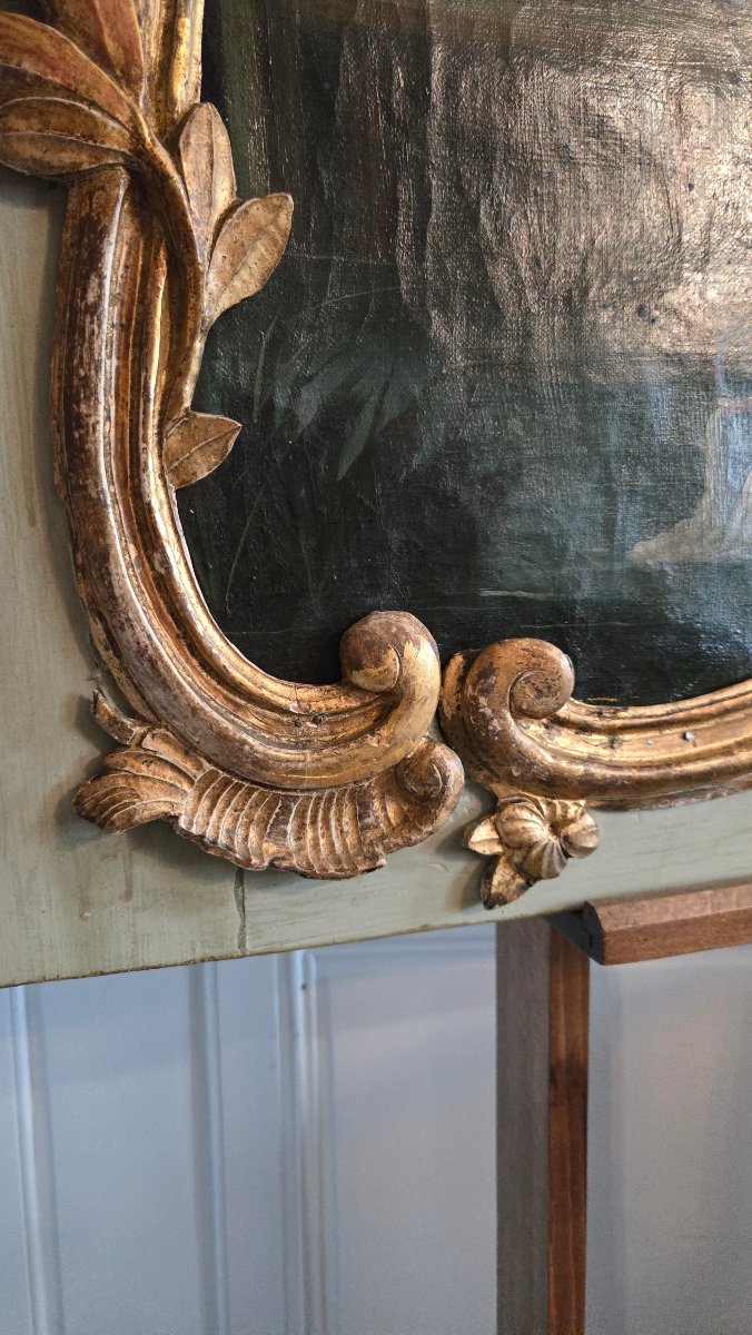 Louis XV-era Wood Paneled Transom.   This Louis XV-era Wood Paneled Transom.-photo-4