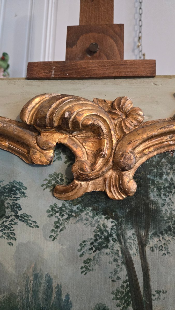 Louis XV-era Wood Paneled Transom.   This Louis XV-era Wood Paneled Transom.-photo-6