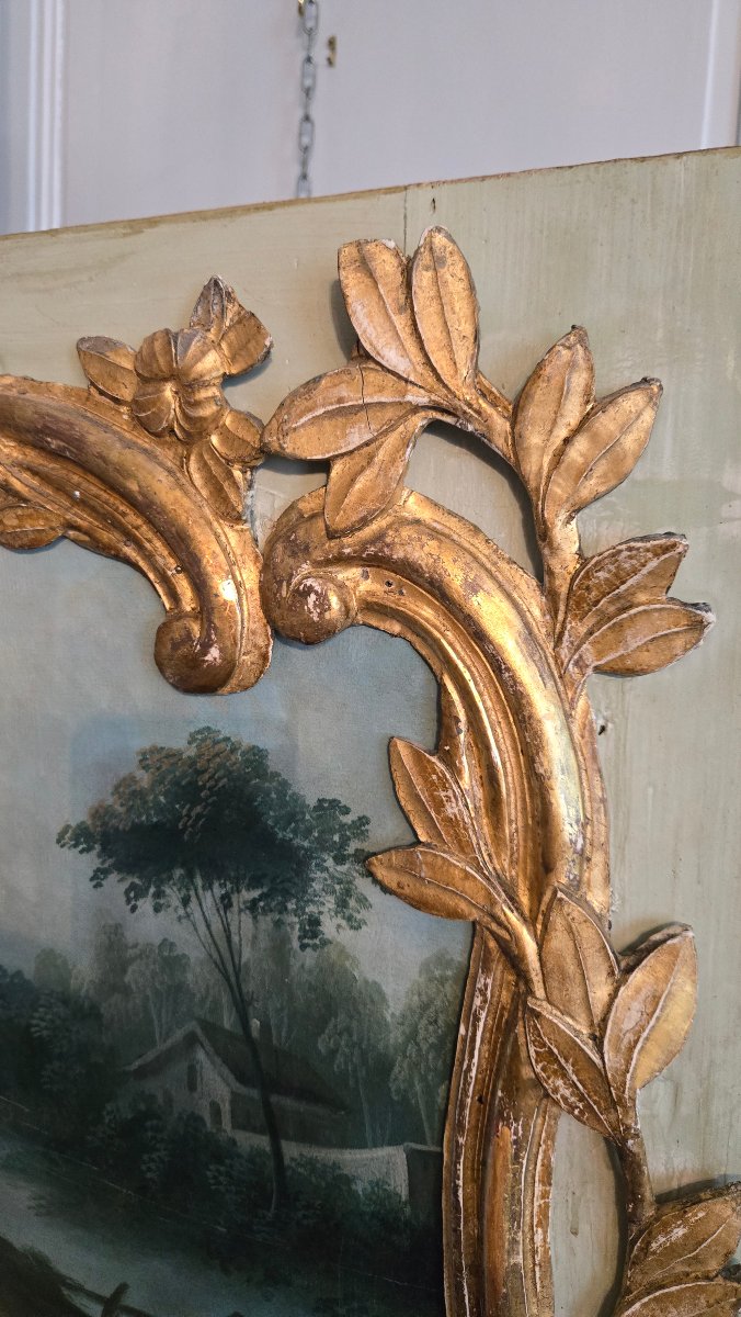 Louis XV-era Wood Paneled Transom.   This Louis XV-era Wood Paneled Transom.-photo-7