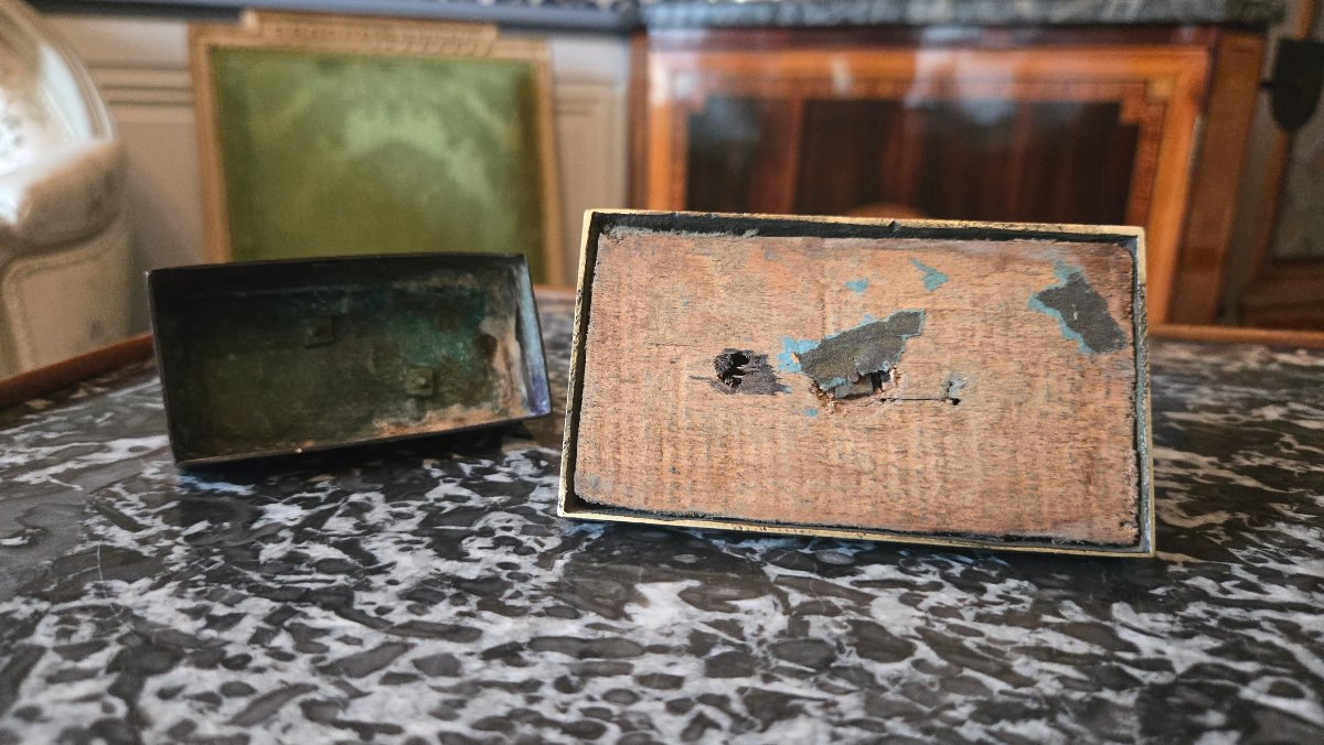 Small Inkstand With A Sitting Dog, Empire Period, Early 19th Century.-photo-7