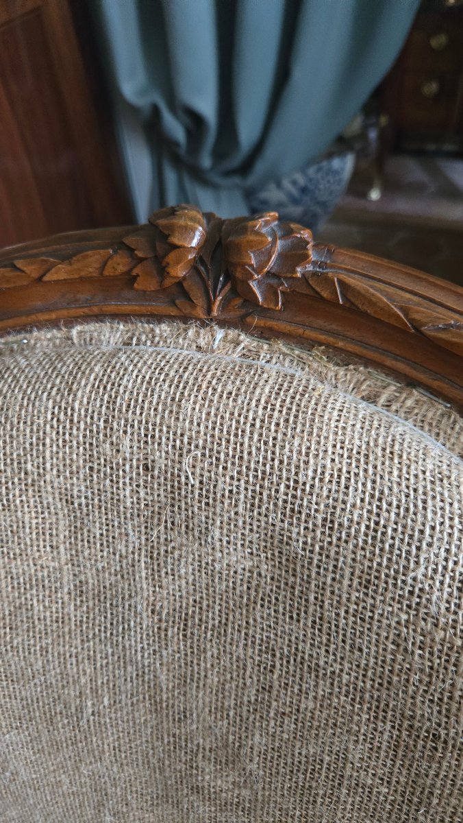 Pair Of Cabriolet Armchairs Marked “pierre Leduc”  Louis XV Period, Circa 1760  Paris.  -photo-6