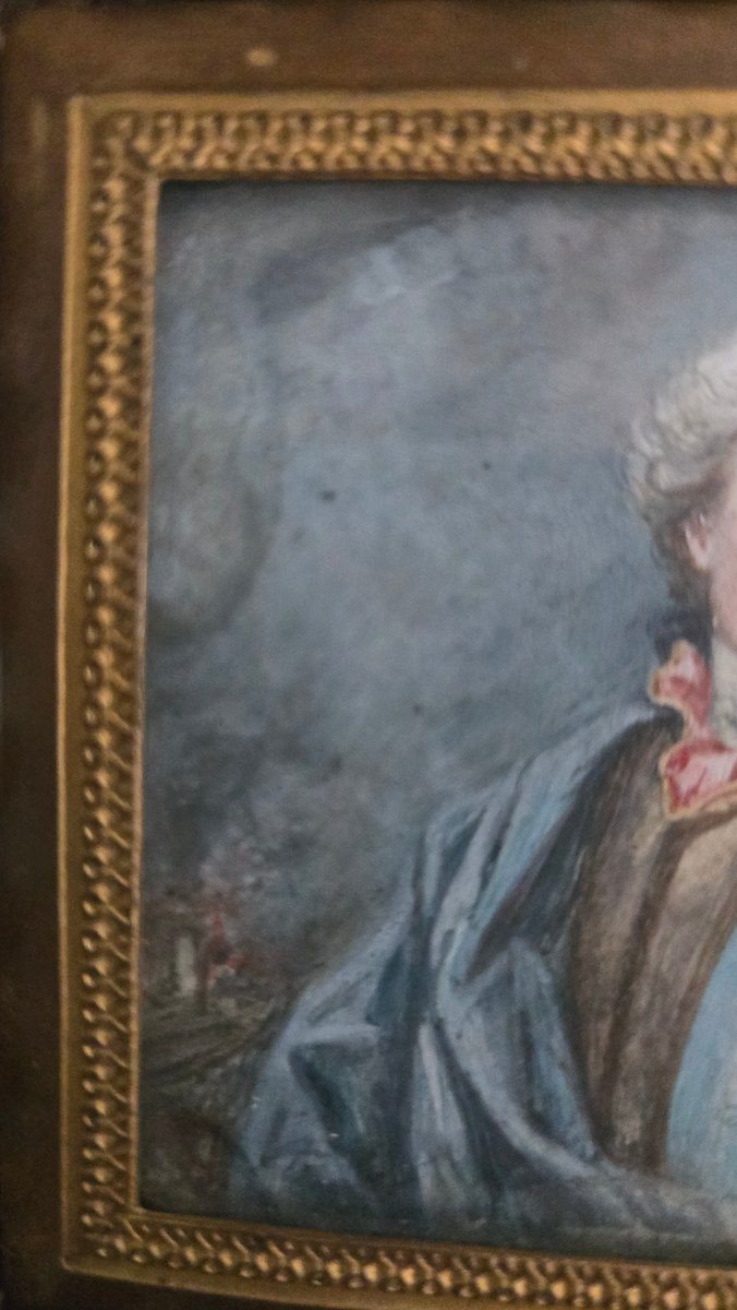 PORTRAIT DU ROI LOUIS XV (1710-1774)  École française du XVIIIᵉ siècle  Gouache sur papier.  -photo-4
