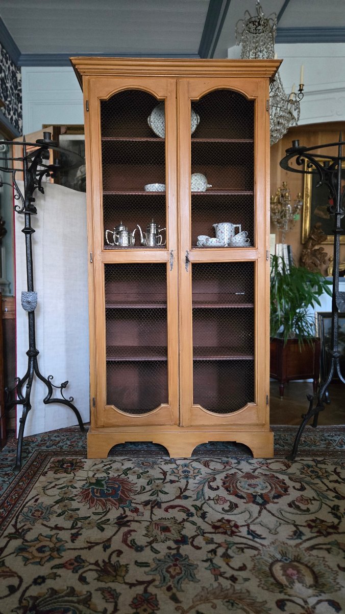 ARMOIRE BIBLIOTHÈQUE GRILLAGÉE DE STYLE LOUIS XIV  France, XVIIIᵉ siècle   -photo-2
