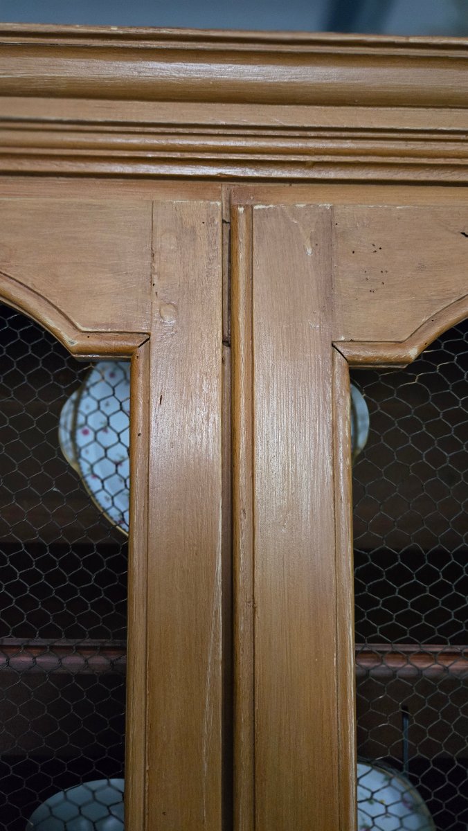 ARMOIRE BIBLIOTHÈQUE GRILLAGÉE DE STYLE LOUIS XIV  France, XVIIIᵉ siècle   -photo-1