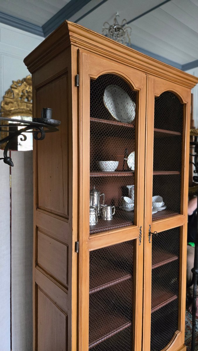 ARMOIRE BIBLIOTHÈQUE GRILLAGÉE DE STYLE LOUIS XIV  France, XVIIIᵉ siècle   -photo-6
