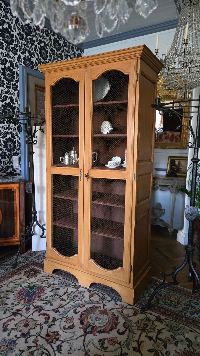 ARMOIRE BIBLIOTHÈQUE GRILLAGÉE DE STYLE LOUIS XIV  France, XVIIIᵉ siècle   -photo-7