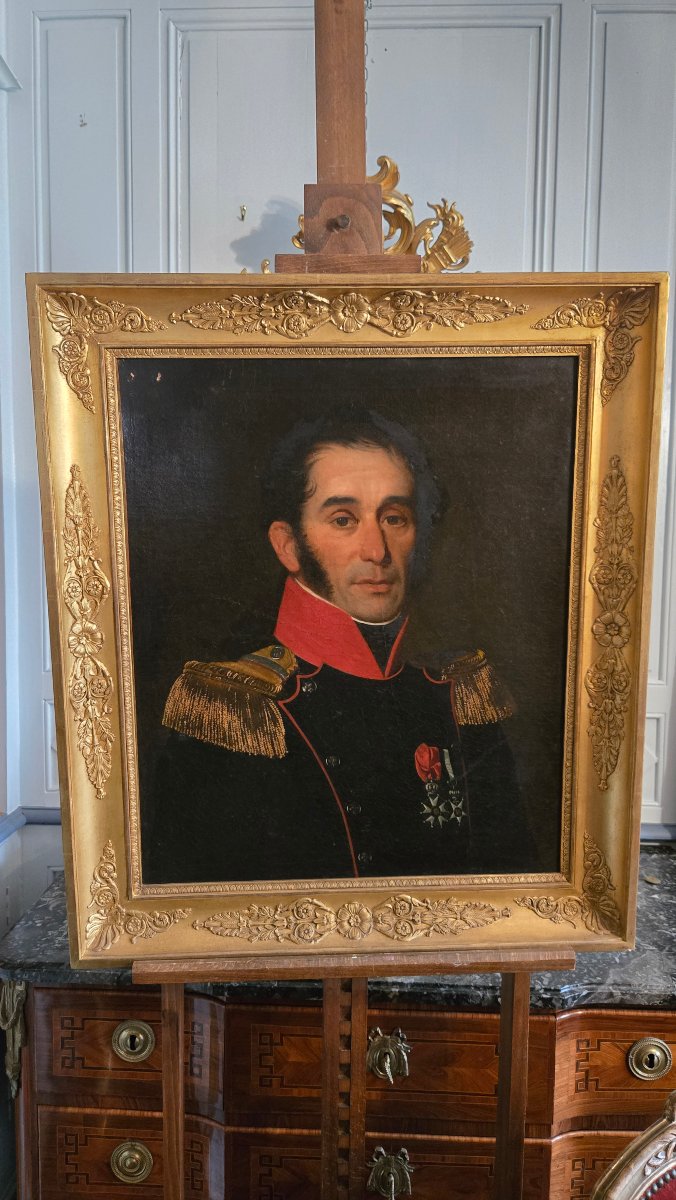 JEAN-PIERRE-FRÉDÉRIC BARROIS (1786-1880)  PORTRAIT D’UN COLONEL DE LA GARDE NATIONALE DE PARIS -photo-2