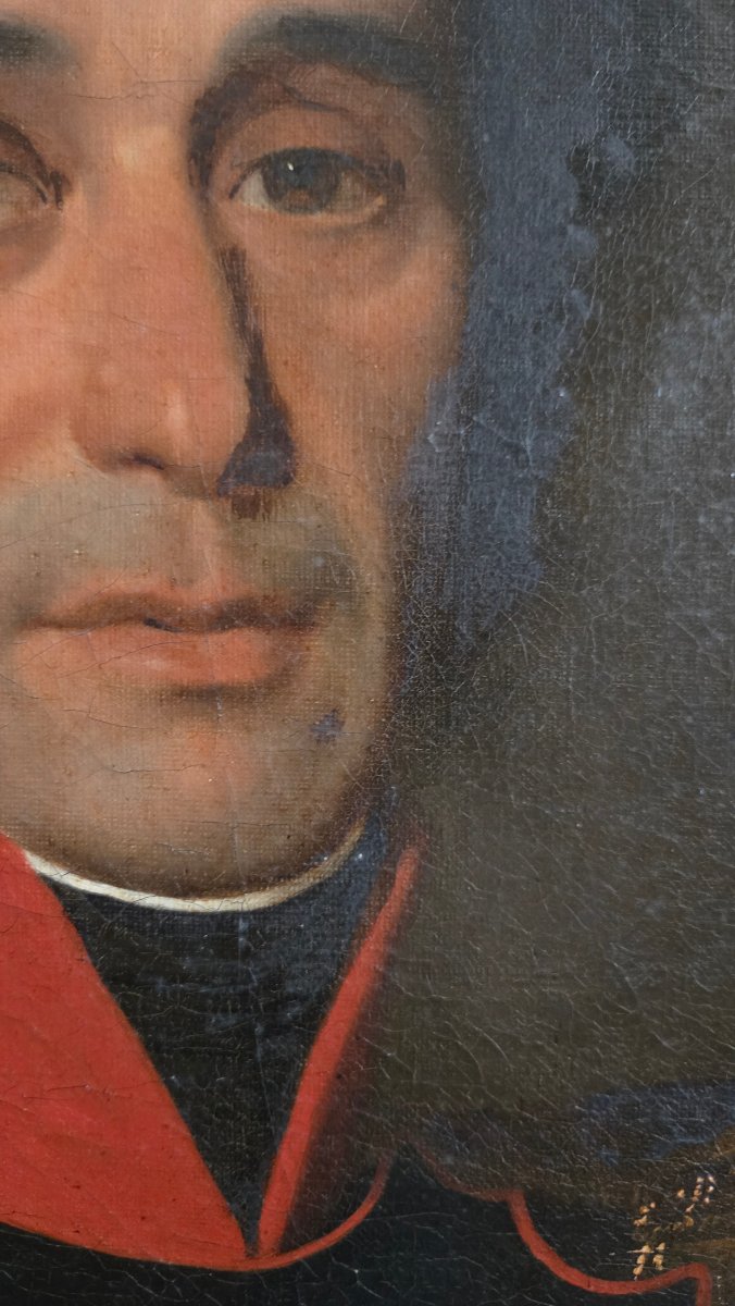 JEAN-PIERRE-FRÉDÉRIC BARROIS (1786-1880)  PORTRAIT D’UN COLONEL DE LA GARDE NATIONALE DE PARIS -photo-3