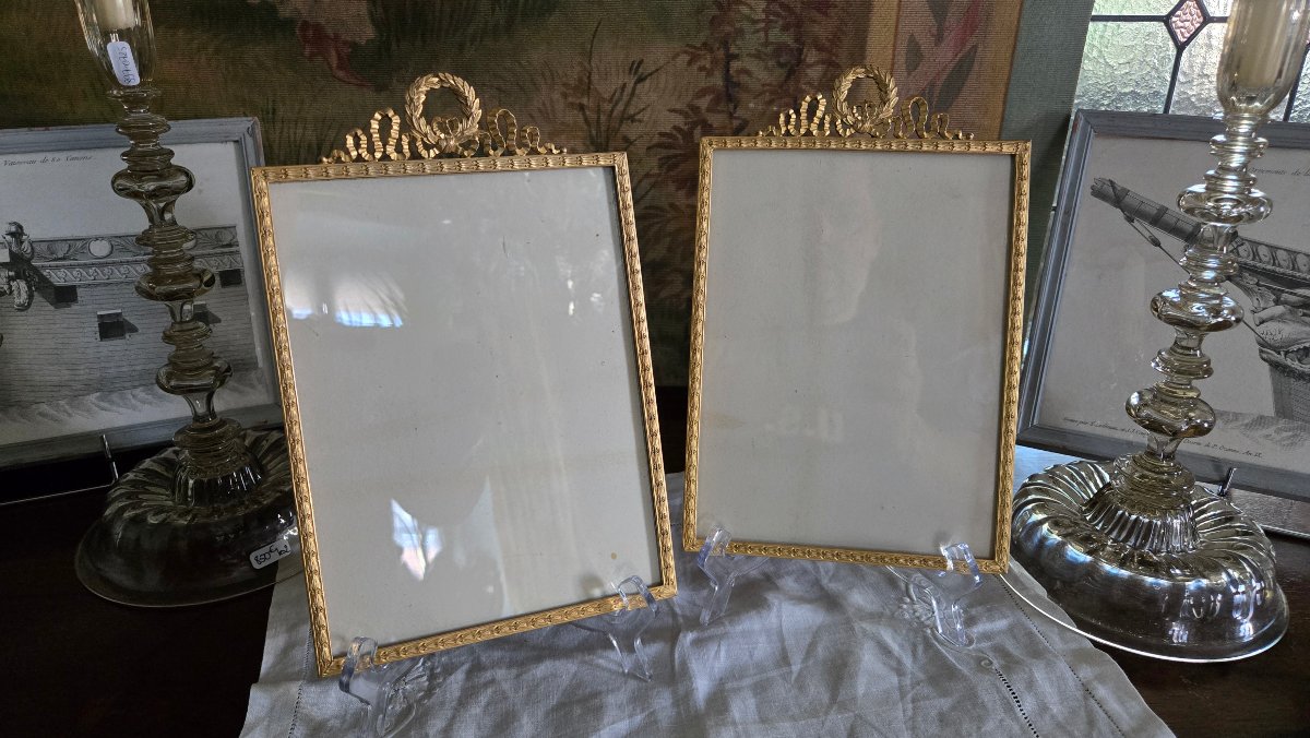 Pair Of Louis XVI-style Frames With Laurel Wreaths