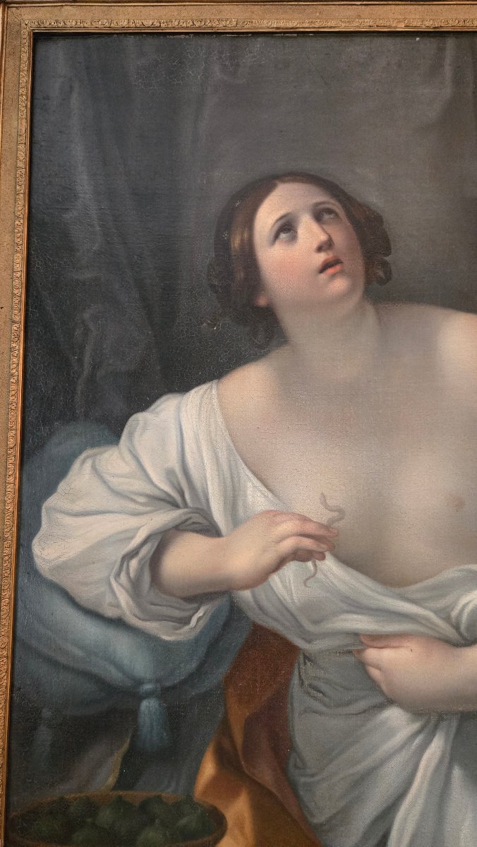 Cléopâtre se donnant la mort,  École italienne de la fin du XVIIIᵉ siècle D’après Guido Reni.-photo-2