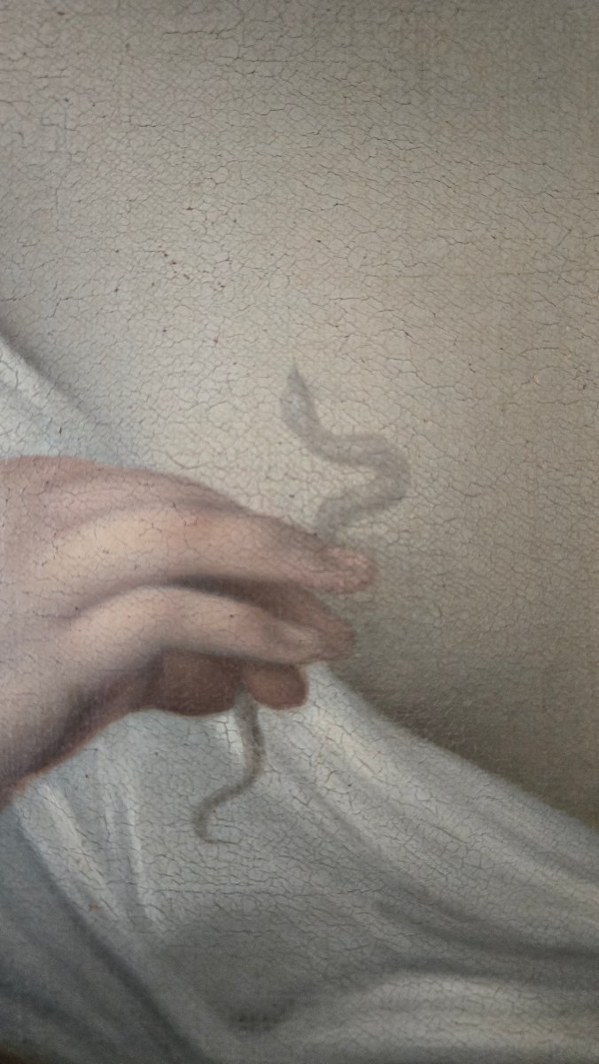 Cléopâtre se donnant la mort,  École italienne de la fin du XVIIIᵉ siècle D’après Guido Reni.-photo-4