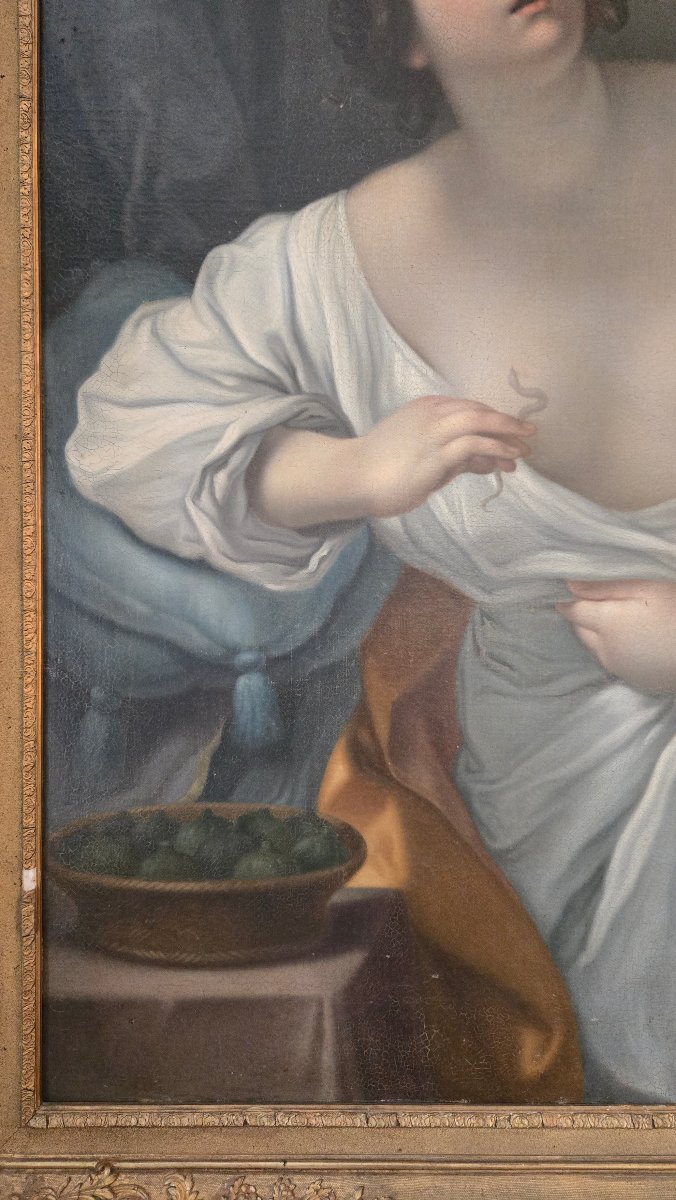 Cléopâtre se donnant la mort,  École italienne de la fin du XVIIIᵉ siècle D’après Guido Reni.-photo-1