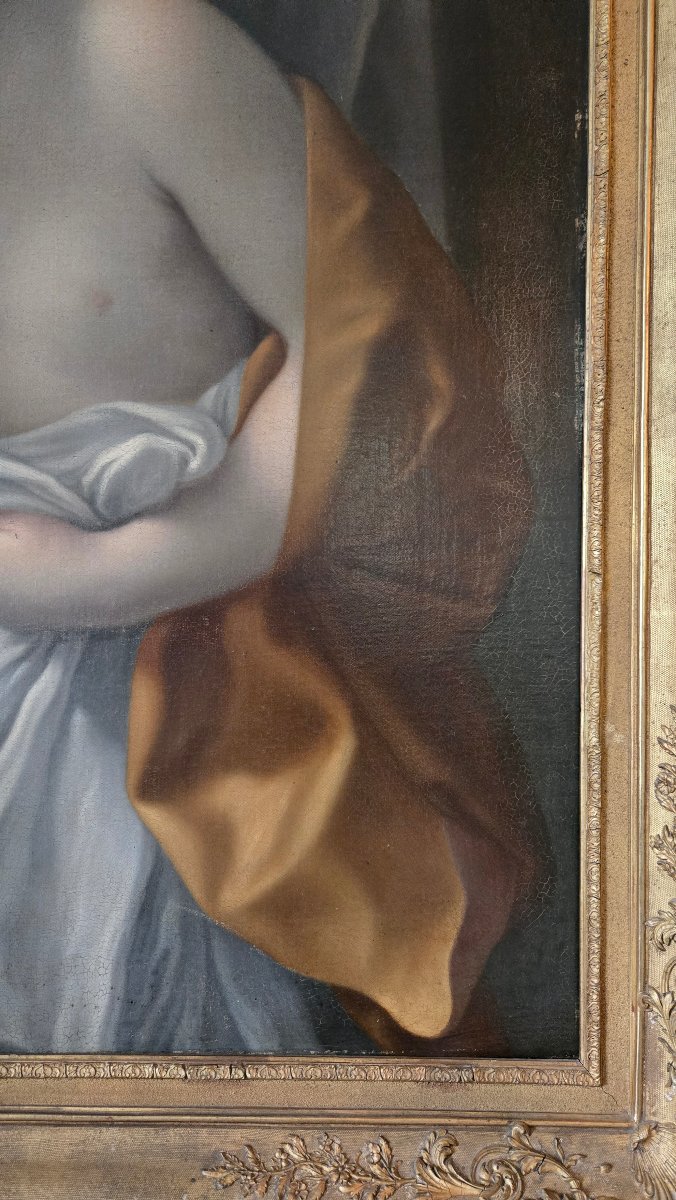 Cléopâtre se donnant la mort,  École italienne de la fin du XVIIIᵉ siècle D’après Guido Reni.-photo-4