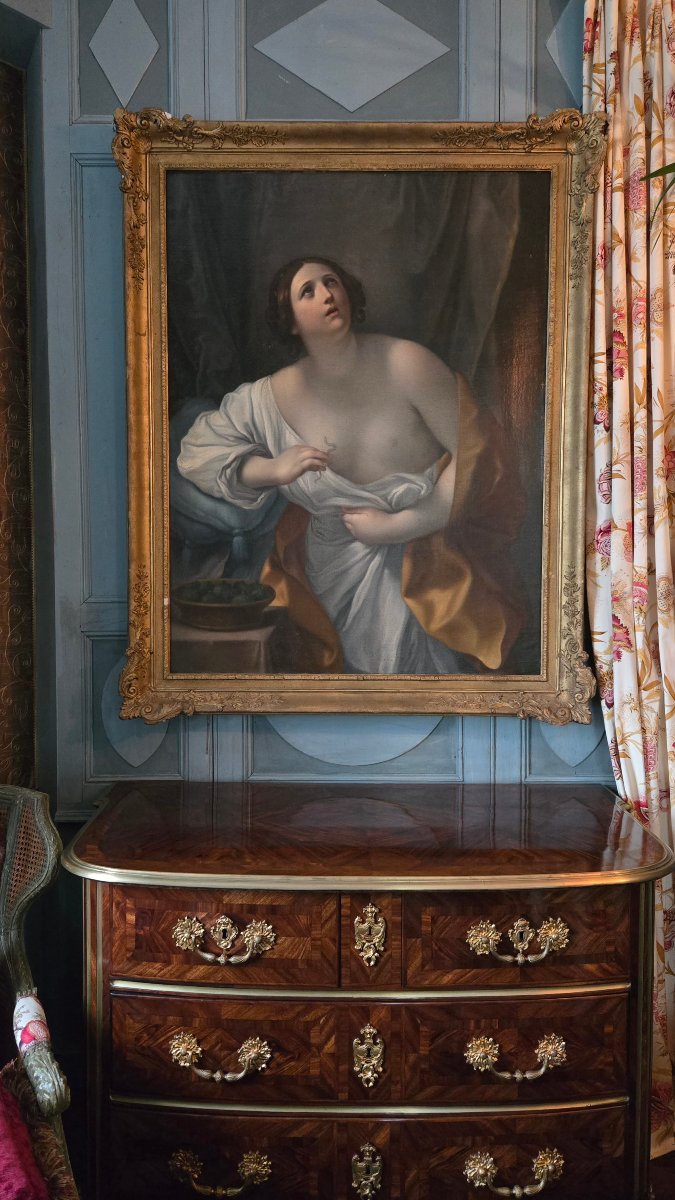 Cléopâtre se donnant la mort,  École italienne de la fin du XVIIIᵉ siècle D’après Guido Reni.-photo-7
