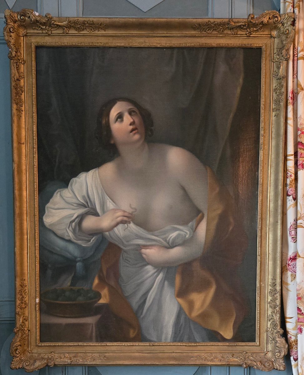 Cléopâtre se donnant la mort,  École italienne de la fin du XVIIIᵉ siècle D’après Guido Reni.
