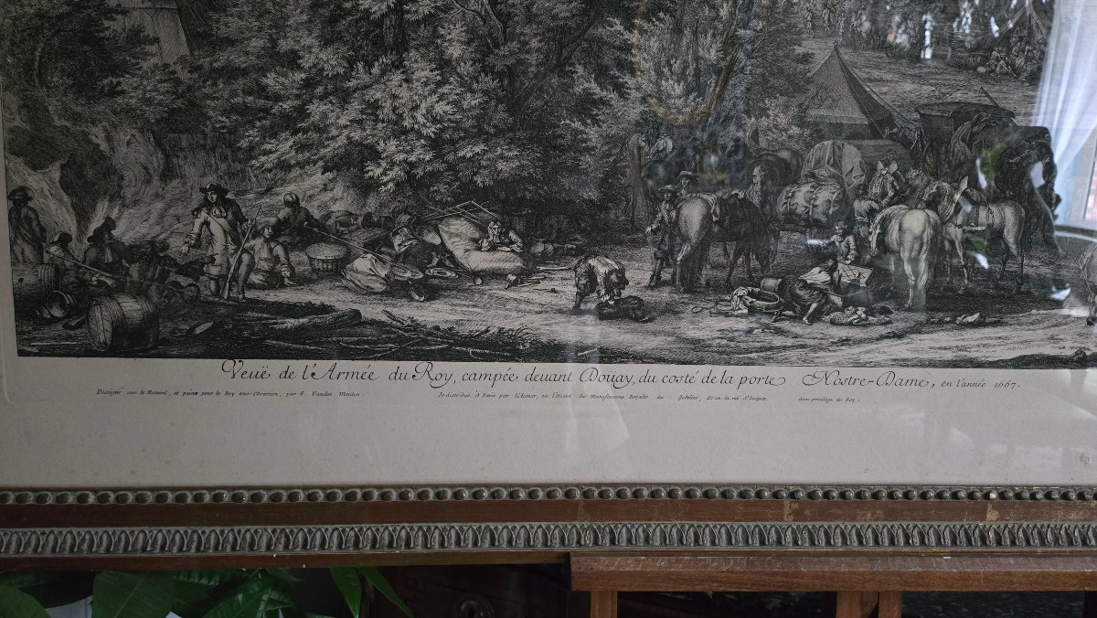Veuë de l’Armée du Roy devant Doüay – Chalcographie du Louvre , Adam Frans van der Meulen.-photo-2