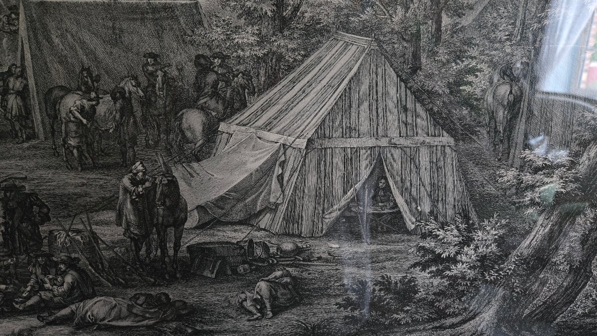 Veuë de l’Armée du Roy devant Doüay – Chalcographie du Louvre , Adam Frans van der Meulen.-photo-3