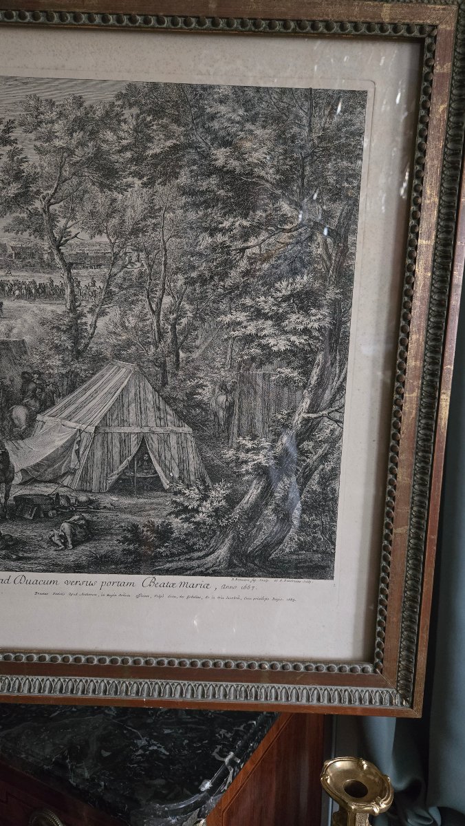 Veuë de l’Armée du Roy devant Doüay – Chalcographie du Louvre , Adam Frans van der Meulen.-photo-5