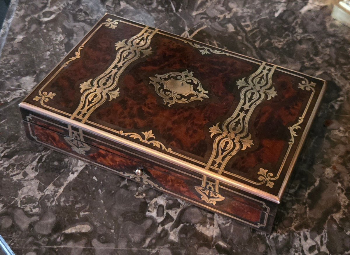 A Small Marquetry Box From The Tahan Company, Purveyor To The Emperor.   