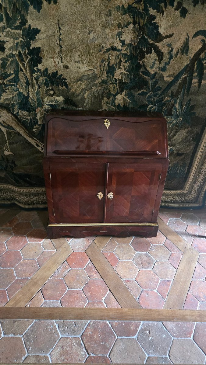Sloping Desk Converted Into A Prayer Stool, Stamped "p. Daneau," Dating From The Late Louis XIV To Early Regency Period,   -photo-8