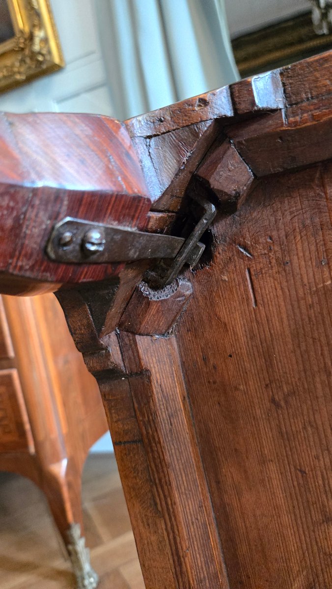 rare meuble de voyage à transformations en bois de violette .-photo-7