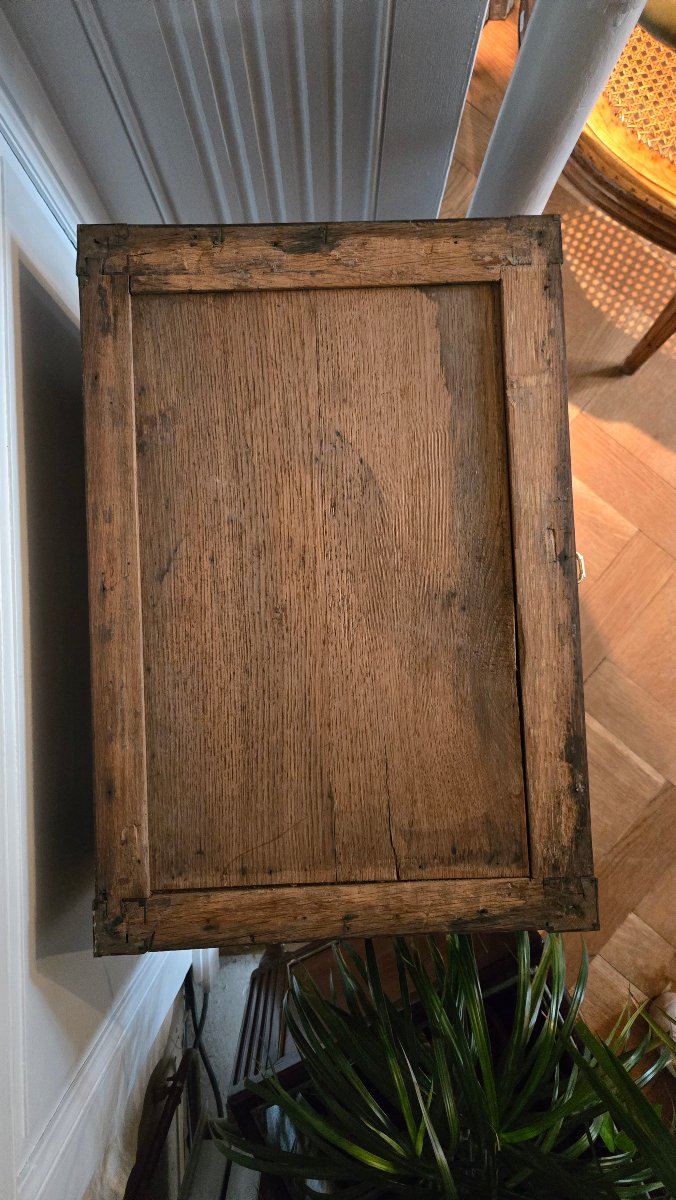 petite commode de salon dite chiffonnière, en placage de citronnier et d’amarante, fin XVIIIe-photo-3