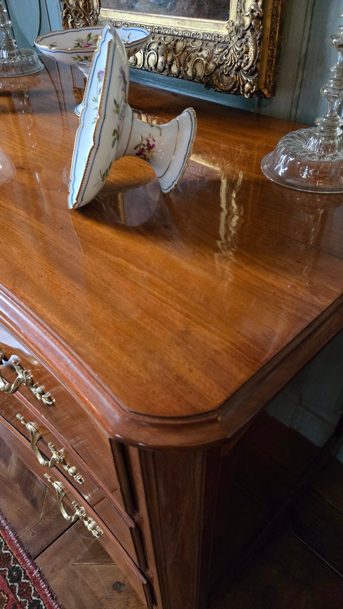 commode de port en acajou massif, d'époque Louis XV – XVIIIe siècle.   -photo-3
