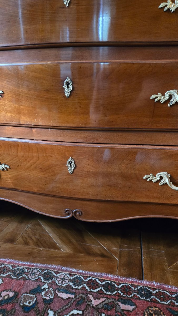 commode de port en acajou massif, d'époque Louis XV – XVIIIe siècle.   -photo-5