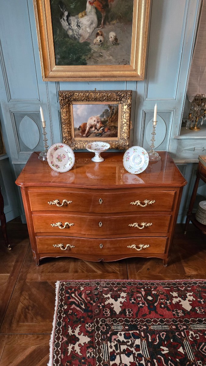 commode de port en acajou massif, d'époque Louis XV – XVIIIe siècle.   -photo-8