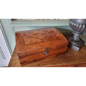 Important Games Box In Violette Wood From The Louis XV Period.