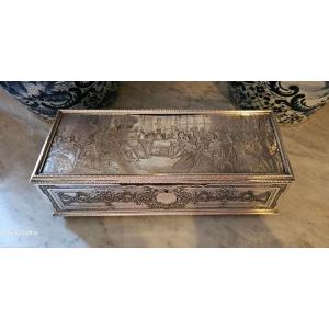 Large Silver Metal Box, ''music Salon'' Scene 