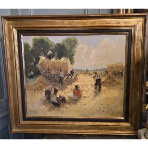 Alfred Chagniot, "Rentrée des blés en Seine-et-Oise"   