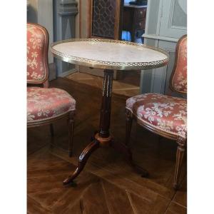 Louis XVI Period Pedestal Table With Tilting Top.