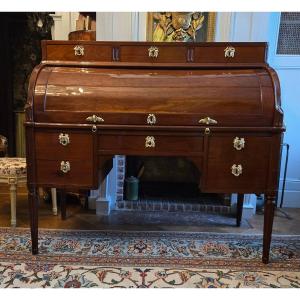 Louis XVI Period Cylinder Desk – Stamped J. Manser And Jme.  