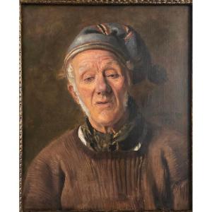 Édouard Dantan, Le Père Lamidey, dit le Grand Midey, ancien marin de Villerville peint en 1893.